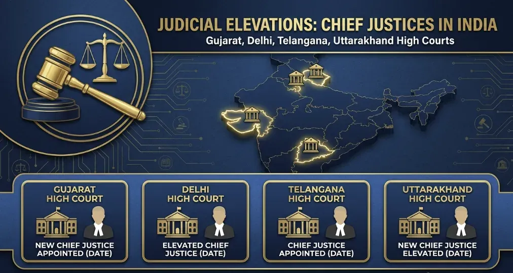 **Supreme Court Collegium Recommends Elevation of Four High Court Judges as Chief Justices**